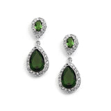 Top-Selling Cubic Zirconia Teardrop Wedding or Bridesmaids Earrings 4036E