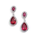 Top-Selling Cubic Zirconia Teardrop Wedding or Bridesmaids Earrings 4036E