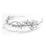 Crystal & Rhinestone Garden Wedding Tiara or Side Design Headband 4039HB