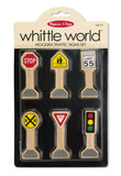 Melissa & Doug Wooden Traffic Signs Set 4048