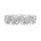 Crystal Ribbons Stretch Wedding Bracelet 404B-CR