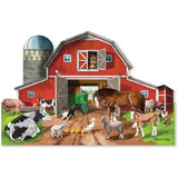 Melissa & Doug Busy Barn Shaped Floor Puzzle