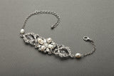 Top-Selling Freshwater Pearl & Crystal Wedding Bracelet 4062B