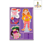 Melissa & Doug Maggie Leigh Magnetic Wooden Dress-Up Doll Pretend Play Set (25+pc)