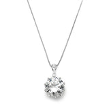Bridal, Prom or Bridesmaids Bling CZ Necklace Pendant