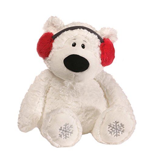 GUND Blizzard Teddy Bear Holiday Stuffed Animal Plush, White, 16"