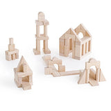 Guidecraft Block Play 170 Piece Classroom Unit Wood Blocks Set in Natural