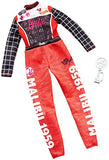 Barbie Clothes -- Career Outfit Doll, Racecar Driver Jumpsuit with Trophy, Multi