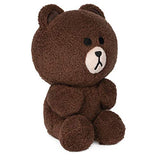 GUND Line Friends Brown Seated Plush Stuffed Animal Bear, Brown, 7"