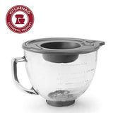 KitchenAid K5GB 5-Qt. Tilt-Head Glass Bowl with Measurement Markings & Lid