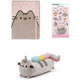 GUND Pusheenicorn Pencil Case Bundle with Notebook and Stickers