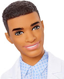 Barbie Ken Dentist Doll, Brunette, Wearing Professional Dental Coat, 2 Dental Toothbrush and Toothpaste Accessories