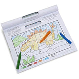 Melissa & Doug Playmats Dinosaurs Take-Along Paper Coloring and Learning Activity Pads (24 Pages)