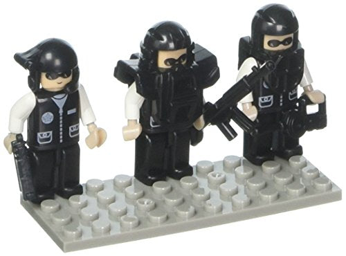 Bundle of 2 |Brictek Mini-Figurines (2 pcs Police & 3 pcs SWAT Police Sets)