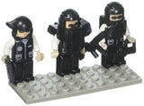 Bundle of 2 |Brictek Mini-Figurines (2 pcs Teacher/Student & 3 pcs SWAT Police Sets)