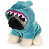 GUND Doug The Pug Shark Dog Stuffed Animal Plush, 5"