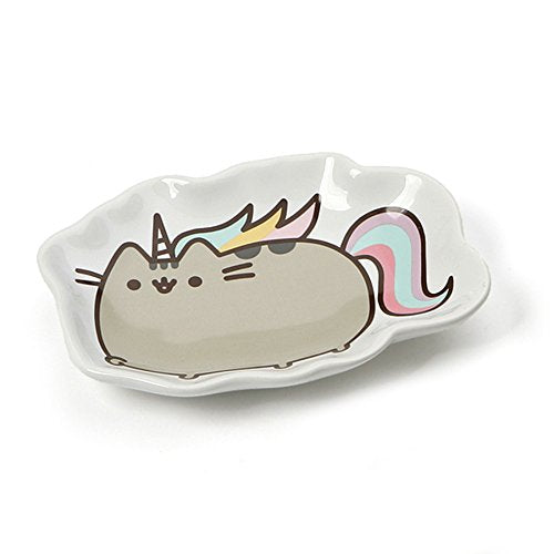 Enesco Pusheen by Our Name is Mud Pusheenicorn Stoneware Dish, Multicolor, 4.5 Inches Trinket Tray