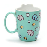 Enesco Pusheen Mermaid Mug bundle with Mermaid Tray and Meowmaid Stickers