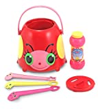 Melissa & Doug Mollie Ladybug Bubble-Blowing Bucket Set With 3 Bubble Wands