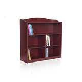 Guidecraft 5-Shelf Cherry Bookcase - Adjustable Shelves, Home & Office Organizer Furniture, Book Display
