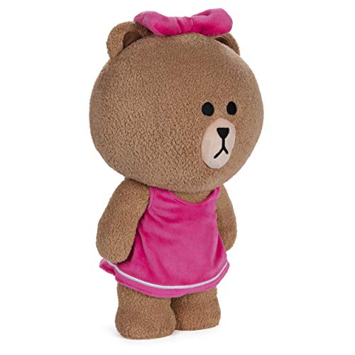 GUND LINE Friends Choco Standing Plush Stuffed Animal Bear, Brown, 14"