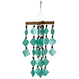 Woodstock Chimes CDCG The Original Guaranteed Musically Tuned Chime Asli Arts Collection, Diamond Capiz - Green