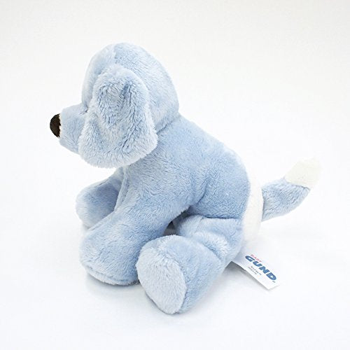 Baby GUND Spunky Dog Stuffed Animal Plush Sound Toy, Blue, 8"
