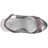 Touch Ups Women's Cinnamon Platform Sandal,Multi Glitter,8.5 M US
