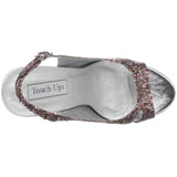 Touch Ups Women's Cinnamon Platform Sandal,Multi Glitter,5 M US