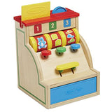 Melissa & Doug Sort & Swipe Toy Cash Register: Classic Toy + Free Scratch Art Mini-Pad Bundle (03378)