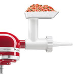 KitchenAid 80127 KGSSA Stand Mixer Attachment with Food Grinder, Rotor Slicer, Shredder and Sausage Stuffer, White