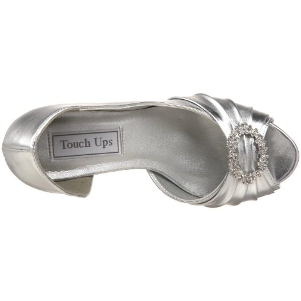 Touch Ups Women's Ivanna Pump,Silver,8.5 M US