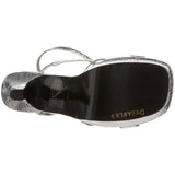 Dyeables Women's Nola Platform Sandal,Silver Reptile,9 B US