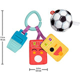 Fisher-Price Just for Kicks Gift Set, 3 Soccer-Themed Infant Activity Toys for Newborn Babies from Birth & Up, Multi
