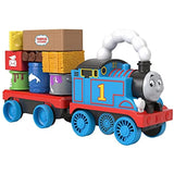 Thomas & Friends Wobble Cargo Stacker Train, Push-Along Engine with Stacking Blocks for Toddlers and Kids Ages 2 Years and up