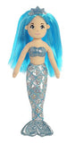 Aurora World Sea Sparkles Mermaid Plush, Sapphire, Small