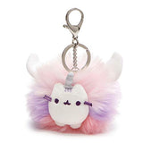 GUND Pusheen Super Pusheenicorn Unicorn Cat Plush Pom Deluxe Keychain, 4"