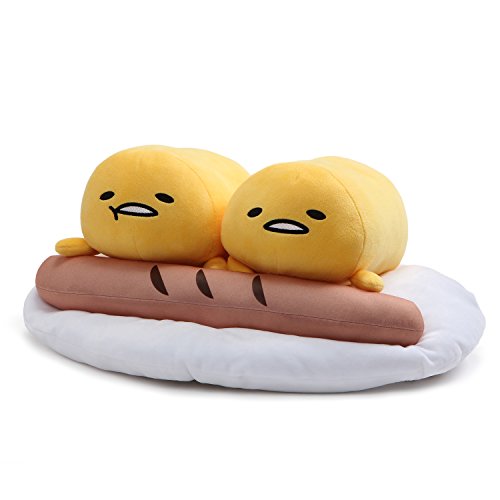 GUND Gudetama “Two Lazy Eggs and Sausage” Stuffed Animal Plush, 8.5"