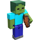 Minecraft Zombie 3.25" scale Video Game Authentic Action Figure with Accessory and Craft-a-block