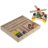 Melissa & Doug Construction Set in a Box & 1 Scratch Art Mini-Pad Bundle