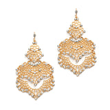 Top Selling Wedding or Prom Filigree Statement Earrings