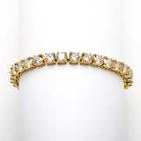 Glamorous Bridal or Prom Tennis Bracelet in Petite Size 4127B