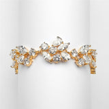 Top Selling Mosaic Shaped CZ Wedding Bracelet - Petite Size 4129B