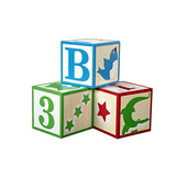 Melissa & Doug Jumbo ABC-123 Blocks - Classic
