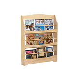 Guidecraft Expressions Natural Bookrack - Storage Bookshelf Kids School Furniture