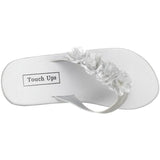 Touch Ups Women's Sparkle Sandal,Silver Vinyl,6 M US