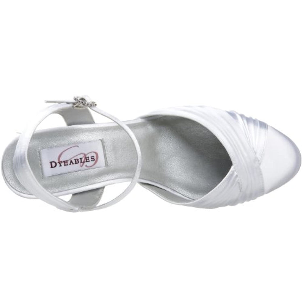 Dyeables Women's Alexis  Sandal,White,5 M US