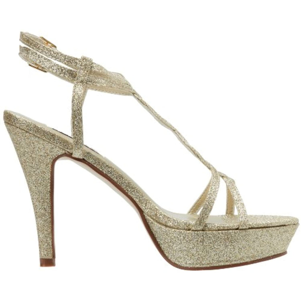 Dyeables Women's Vivi Sandal,Gold Glitter,5.5 B US