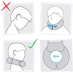 Trunki Kid’s Travel Neck Pillow with Magnetic Child’s Chin Support - Yondi Small Bert (Blue)