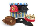 Melissa & Doug Top This! Dress-Up Hats Role Play Costume Collection - 5, Including Cowboy, Pirate, Adult Unisex, Size: One Size